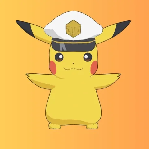 Captain Pikachu - Blender 3d models