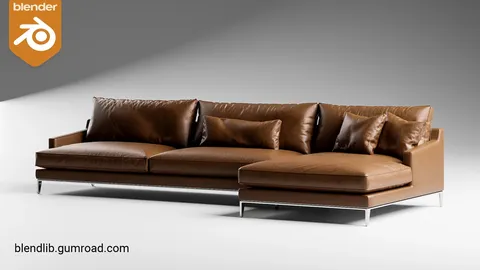 Poliform Bellport L-Shape Sofa - Blender 3d models