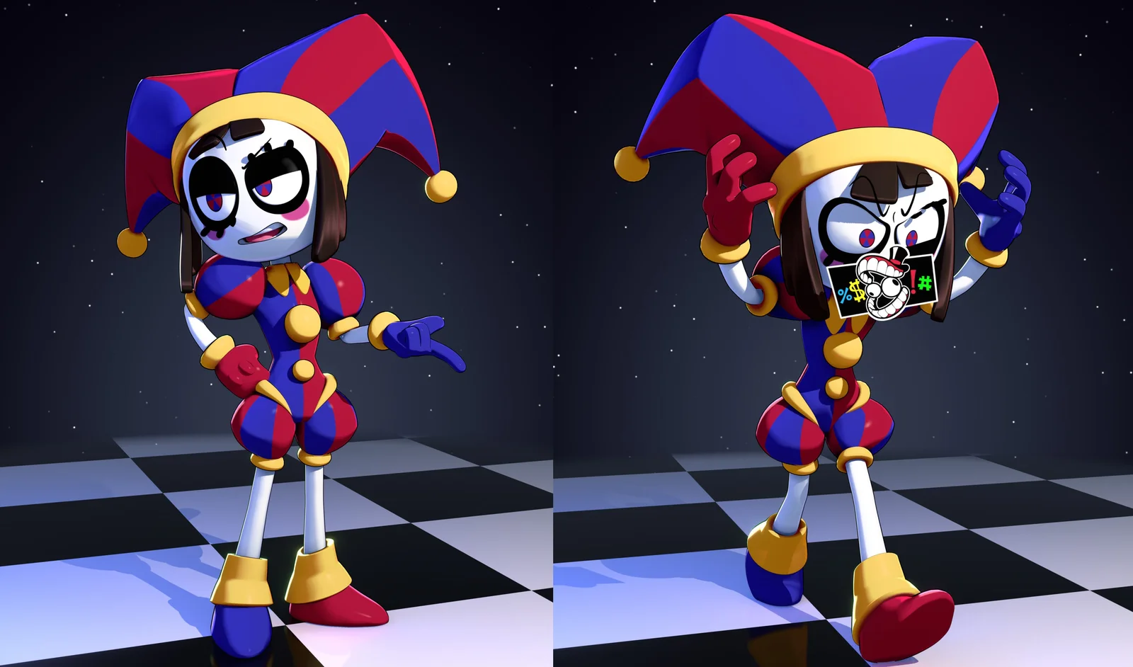 Pomni Rigged Model screenshot 3