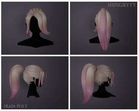 Ponytail - Blender 3d models