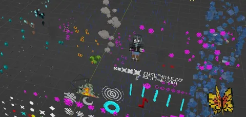 Minecraft Effects - Blender geometry nodes