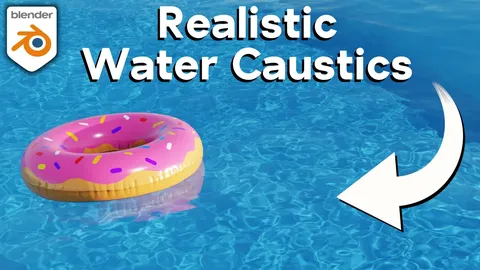 Pool Donuts and Water Caustics - Blender scenes
