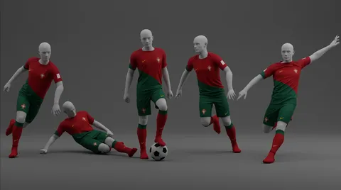 Portugal 2022 Home Jersey - Blender 3d models