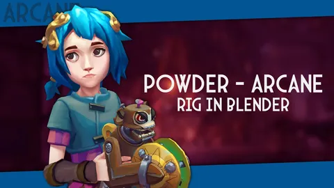 Powder Arcane Rig - Blender 3d models