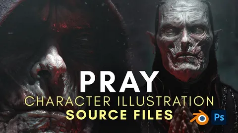 Pray Character Source - Blender scenes