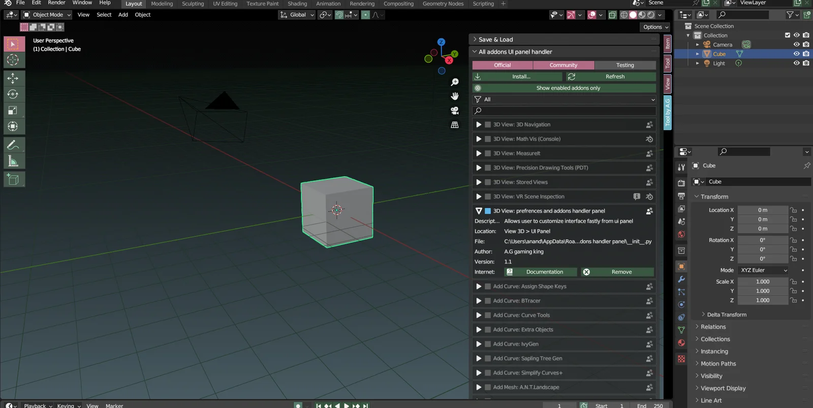 Preferences and Addons Handler screenshot 5