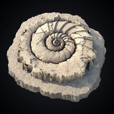 Prehistoric Fossil Material - Blender shaders