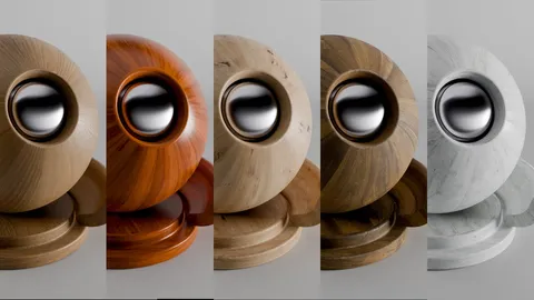 Premium Veneer Wood - Blender textures & materials