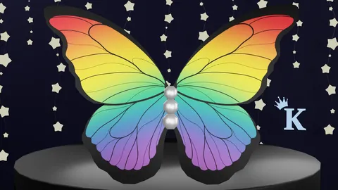 Pride Butterfly Accessory - Blender 3d models