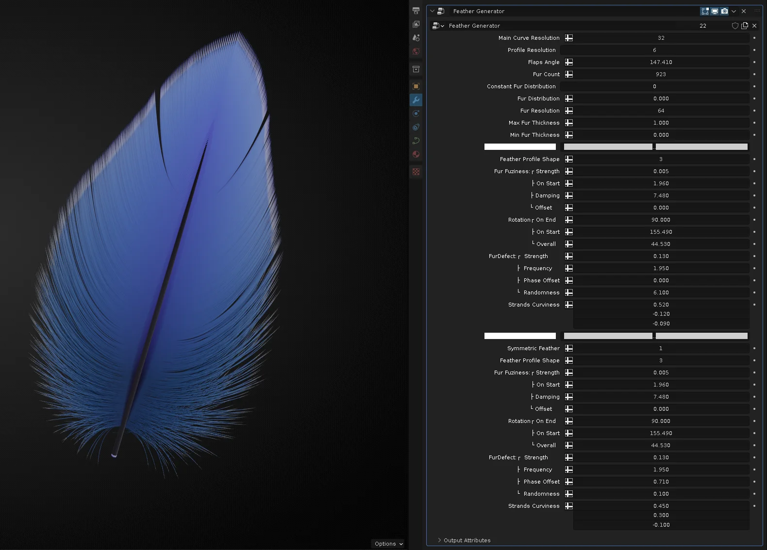 Procedural Feathers screenshot 2