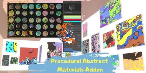 Procedural Abstract Materials - Blender addons