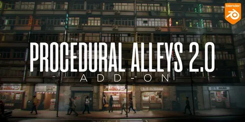 Procedural Alleys - Blender addons