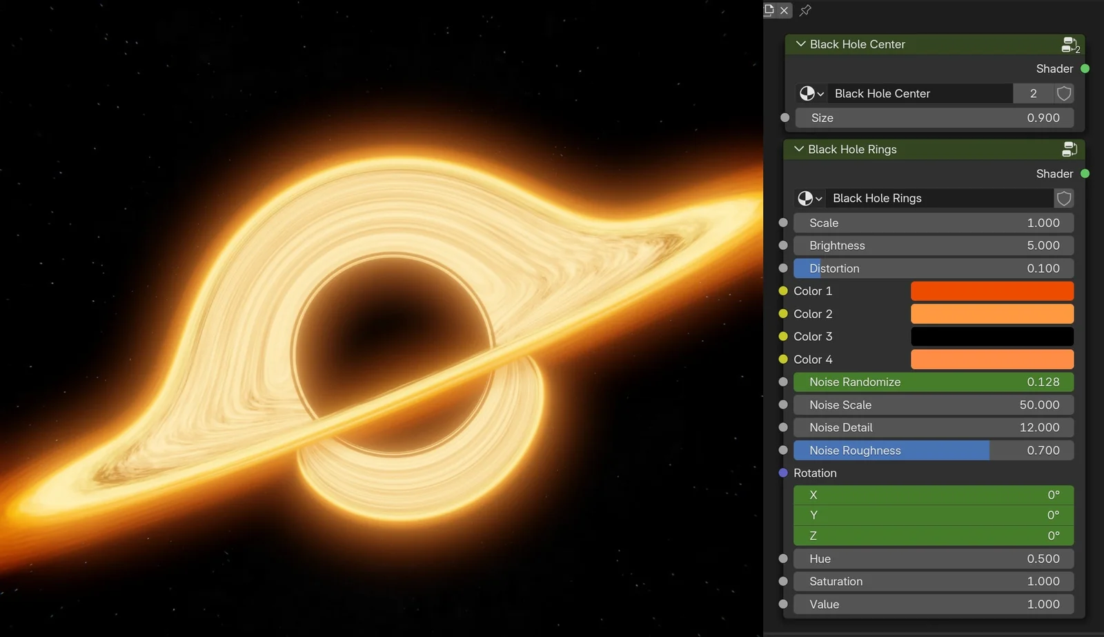 Procedural Animated Black Hole screenshot 4