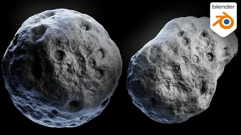 Procedural Asteroid Material - Blender shaders