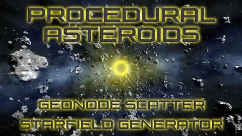 Procedural Asteroids - Blender scenes