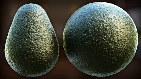 Procedural Avocado Skin Material - Blender shaders