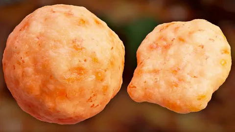 Procedural Baked Cheese - Blender shaders