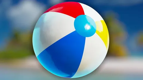 Procedural Beach Ball - Blender shaders