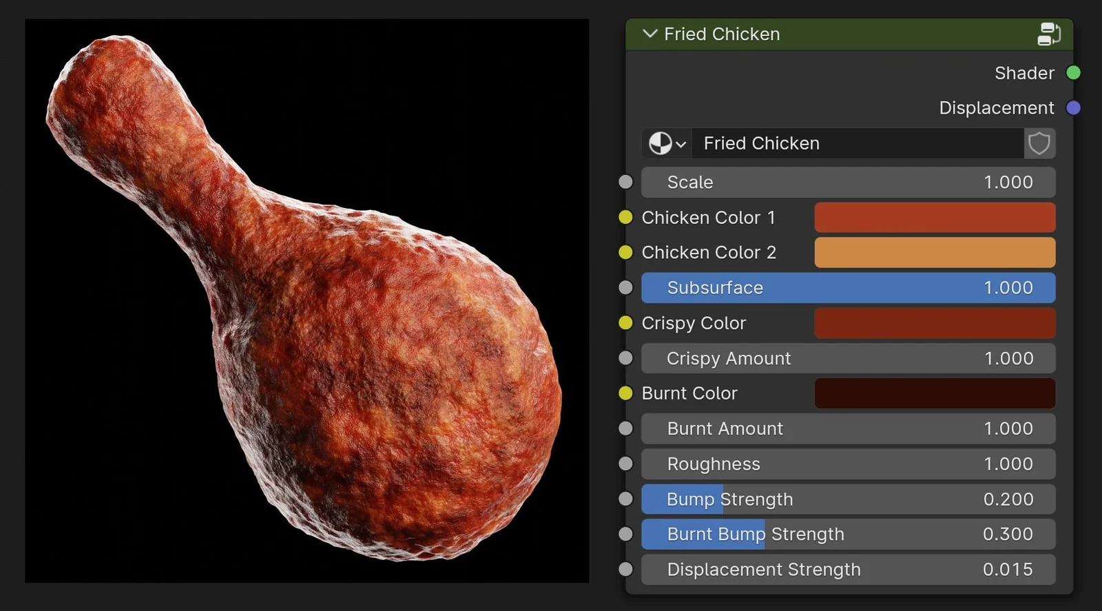 Breaded Chicken Material screenshot 2