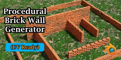 Procedural Brick Wall Generator - Blender addons