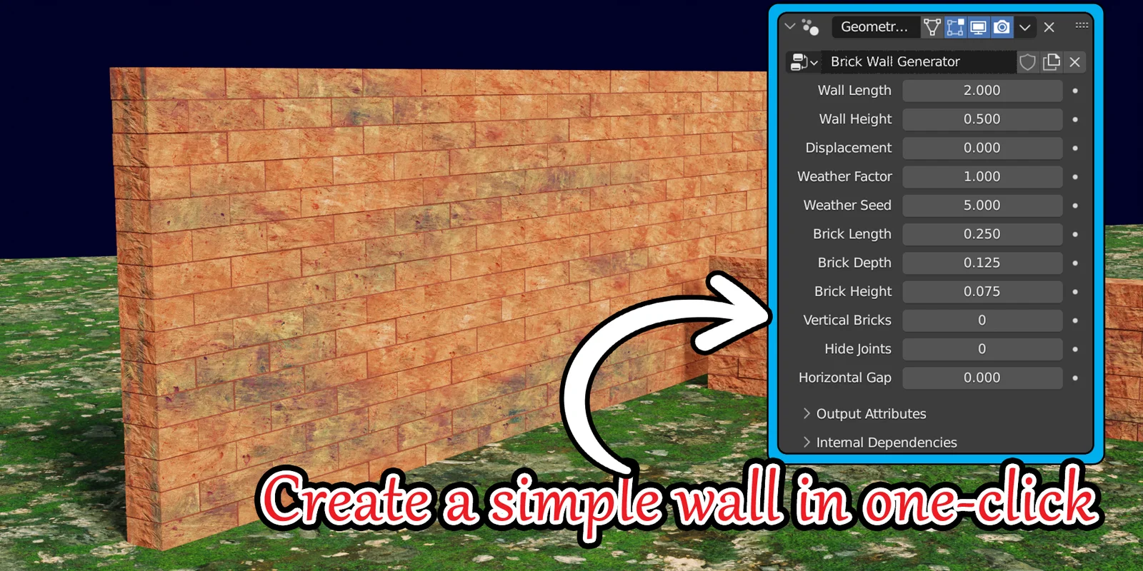 Procedural Brick Wall Generator screenshot 3