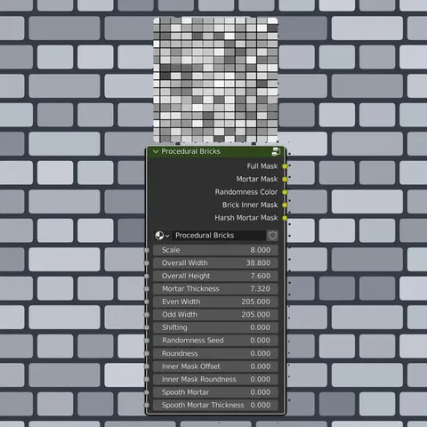 Procedural Bricks Node - Blender shaders