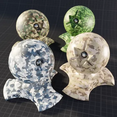 Procedural Camo Material - Blender shaders