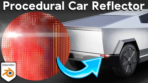Procedural Car Reflector - Blender shaders