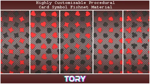 Card Fishnet Material Pack - Blender textures & materials