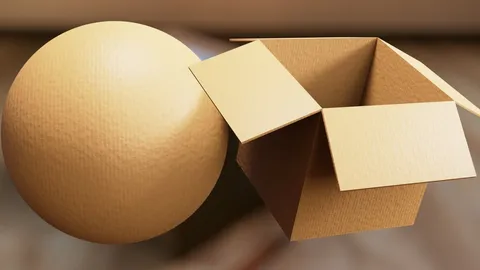 Procedural Cardboard Material - Blender shaders