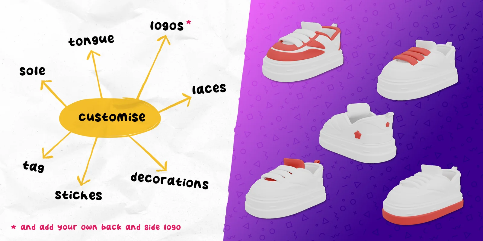 Procedural Cartoon Sneakers screenshot 3