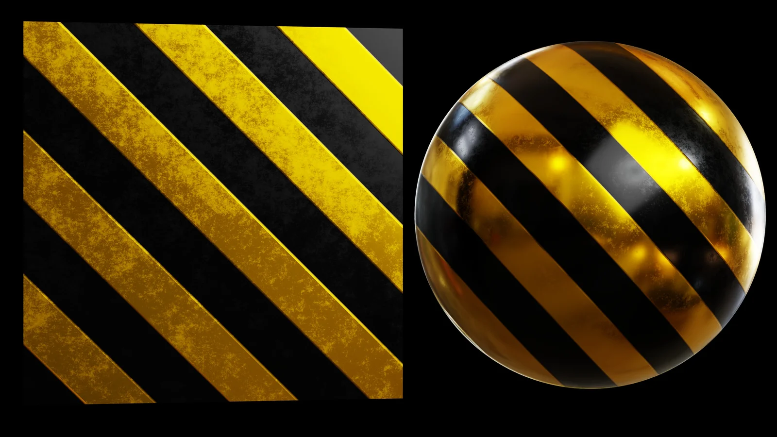 Procedural Caution Stripes screenshot 2