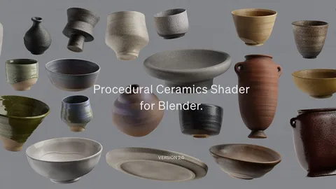 Procedural Ceramics Shader - Blender shaders