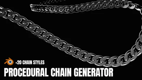 Procedural Chain Generator PRO - Blender geometry nodes
