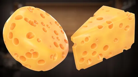 Procedural Cheese Shader - Blender shaders
