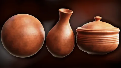 Procedural Clay Pot - Blender shaders
