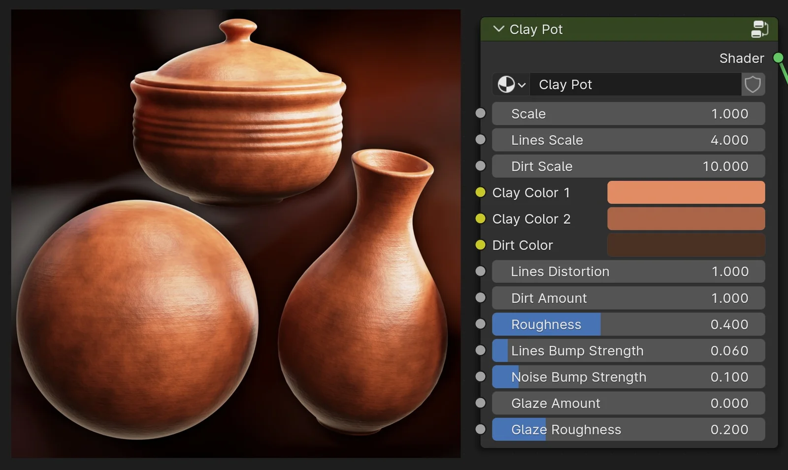 Procedural Clay Pot screenshot 2