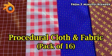 Procedural Cloth & Fabric Materials - Blender shaders
