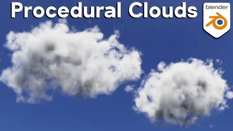 Procedural Cloud Material - Blender shaders