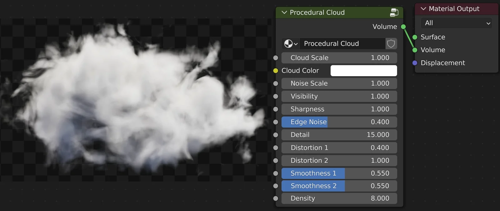 Procedural Cloud Material screenshot 3