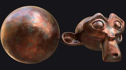 Procedural Copper Material - Blender shaders