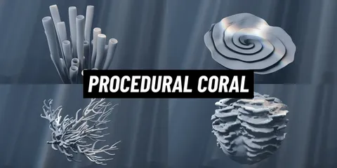 Procedural Coral - Blender geometry nodes