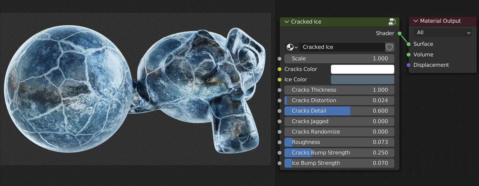 Procedural Cracked Ice Material screenshot 2