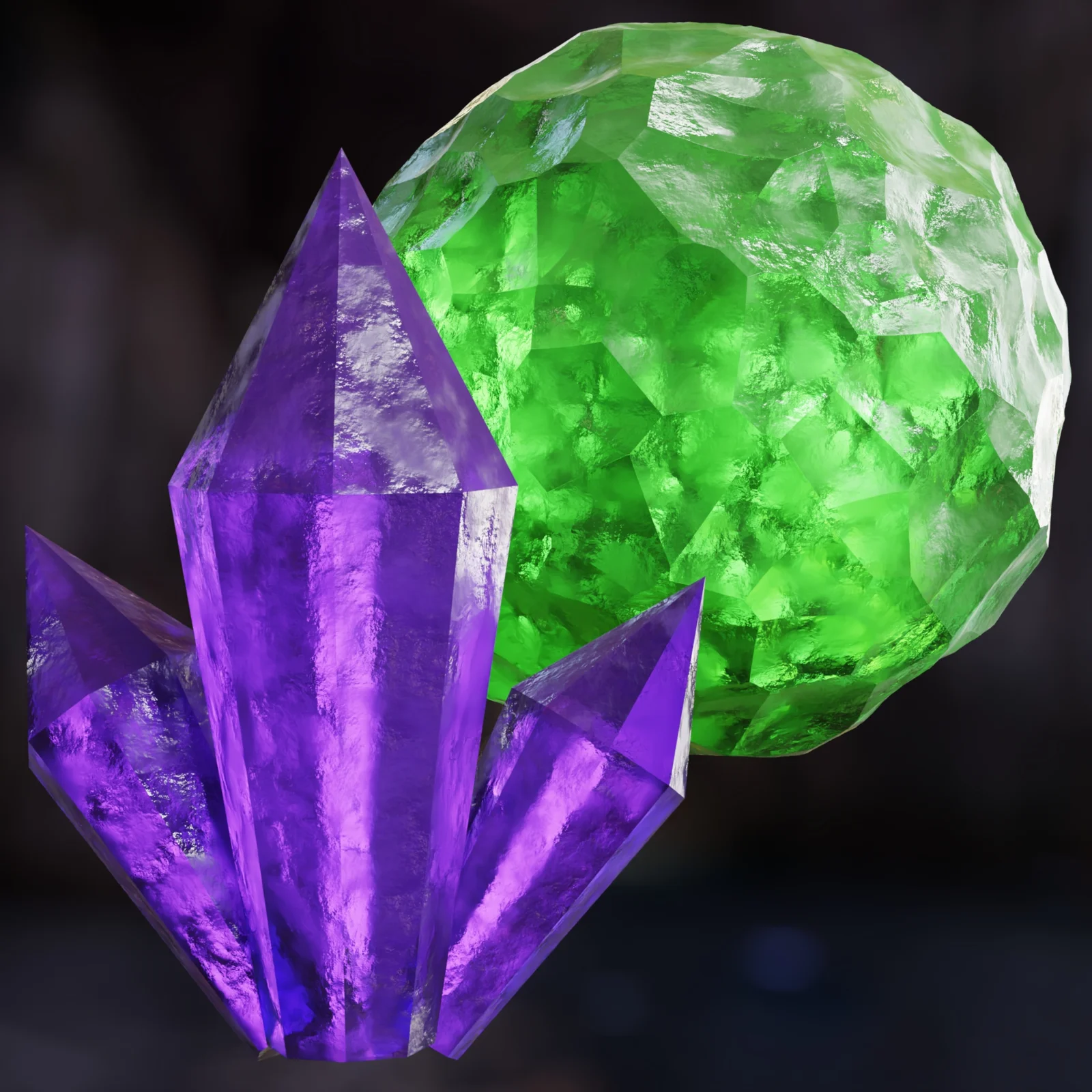 Procedural Crystal Material screenshot 2