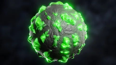 Procedural Crystal Rock Material - Blender shaders