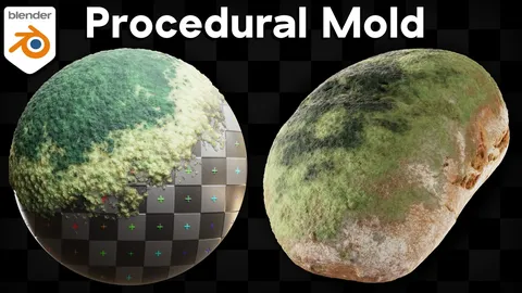Procedural Mold Material - Blender shaders