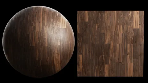 Procedural Dark Wood Floor Boards - Blender shaders