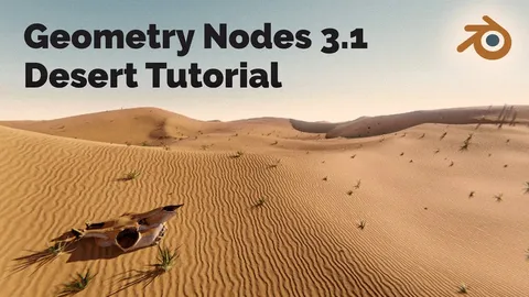 Procedural Desert Landscape - Blender geometry nodes