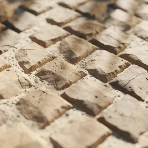 Procedural Desert Tiles - Blender shaders