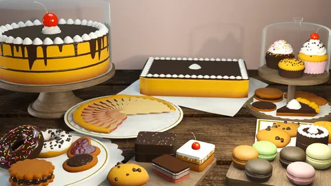 Procedural Dessert Creators - Blender geometry nodes